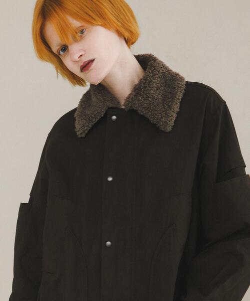 LAATO（ラート）の「slit coat（その他アウター・レディース・ブラウン/ライトブラウン・FREE）」の2枚目の写真