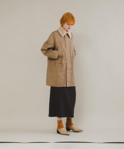 LAATO（ラート）の「slit coat（その他アウター・レディース・ブラウン/ライトブラウン・FREE）」の5枚目の写真