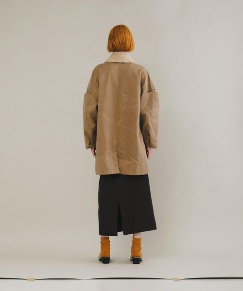 LAATO（ラート）の「slit coat（その他アウター・レディース・ブラウン/ライトブラウン・FREE）」の6枚目の写真