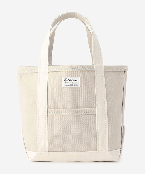 ORCIVAL（オーシバル）の「ORCIVAL | キャンバストートバッグ 小（トートバッグ・レディース・ブルー/ブルー系その他5/A/グレー系その他3/カーキ系1/オレンジ/チャコール/グレー系その他/ホワイト系その他6/グリーン系その他/ベージュ系その他・-）」の6枚目の写真