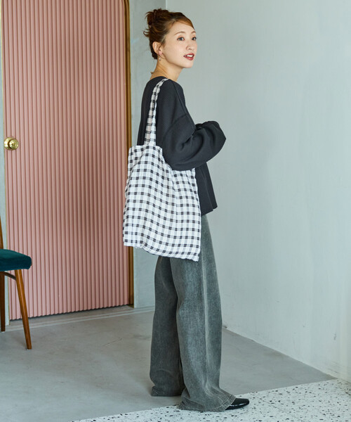 FREAK'S STORE(フリークスストア)の「限定展開 ワッフル ショート ラウンド クルー ネック プルオーバー(Tシャツ/カットソー・レディース・レッド/ブラック/グレー/ベージュ/オフホワイト/ブルー・フリ-)」の22枚目の写真