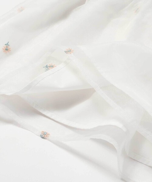 SLAP SLIP(スラップスリップ)の「花柄刺しゅうオーガンジービスチェドッキングTシャツ(80~130cm)(Tシャツ/カットソー・キッズ・イエロー/グレー・90cm/110cm/120cm/100cm/130cm/80cm)」の20枚目の写真