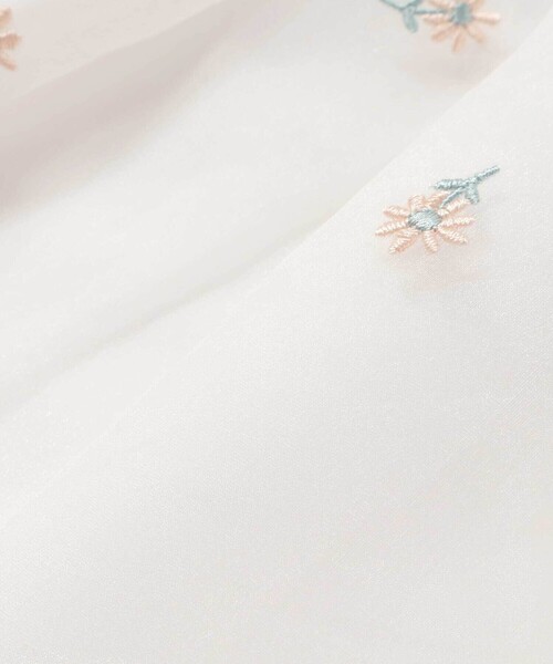SLAP SLIP(スラップスリップ)の「花柄刺しゅうオーガンジービスチェドッキングTシャツ(80~130cm)(Tシャツ/カットソー・キッズ・イエロー/グレー・90cm/110cm/120cm/100cm/130cm/80cm)」の21枚目の写真