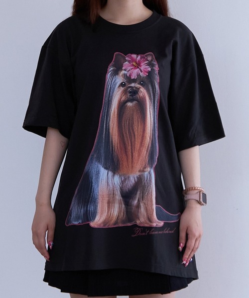 PR01.(ピーアールワン)の「BACANORA DON'T LEAVE ME BEHIND BIG TEE(Tシャツ/カットソー・レディース・アイボリー/チャコール・X-LARGE)」の1枚目の写真