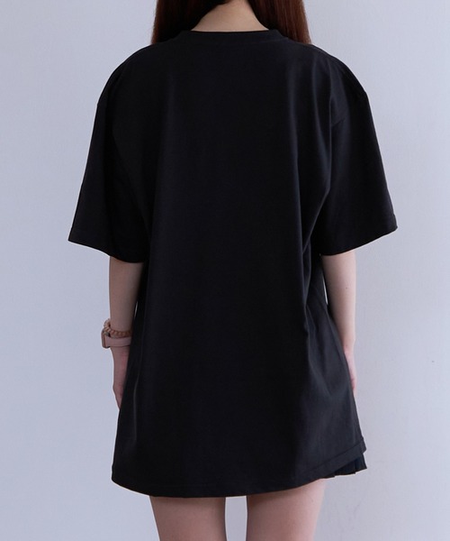 PR01.(ピーアールワン)の「BACANORA DON'T LEAVE ME BEHIND BIG TEE(Tシャツ/カットソー・レディース・アイボリー/チャコール・X-LARGE)」の6枚目の写真