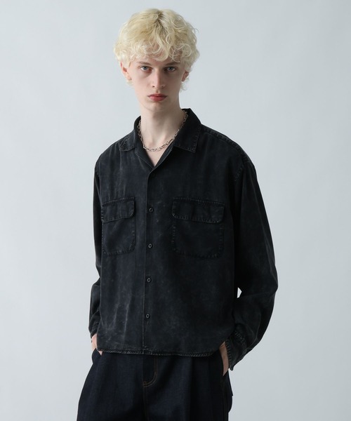 HARE（ハレ）の「アソートポケットカイキンシャツ(HARE)（シャツ/ブラウス・メンズ・ブルー系その他/ブラック系その他/ブラック/レッド系その他・SMALL/MEDIUM）」の3枚目の写真