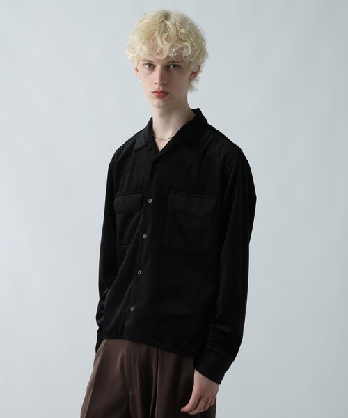 HARE（ハレ）の「アソートポケットカイキンシャツ(HARE)（シャツ/ブラウス・メンズ・ブルー系その他/ブラック系その他/ブラック/レッド系その他・SMALL/MEDIUM）」の2枚目の写真