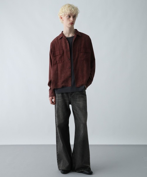 HARE（ハレ）の「アソートポケットカイキンシャツ(HARE)（シャツ/ブラウス・メンズ・ブルー系その他/ブラック系その他/ブラック/レッド系その他・SMALL/MEDIUM）」の10枚目の写真