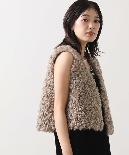 セール】ファーショートベスト（その他アウター）｜Gready Brilliant