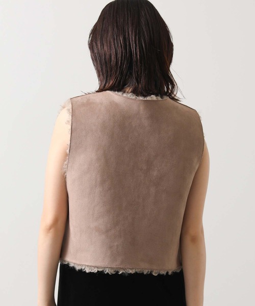 セール】ファーショートベスト（その他アウター）｜Gready Brilliant