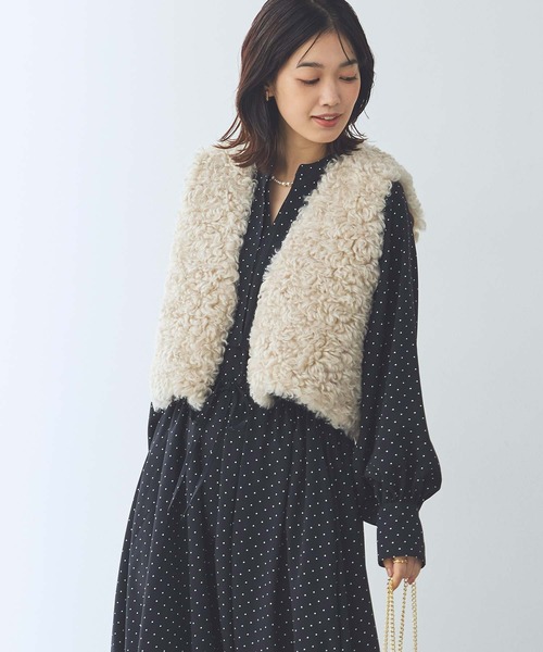 セール】ファーショートベスト（その他アウター）｜Gready Brilliant