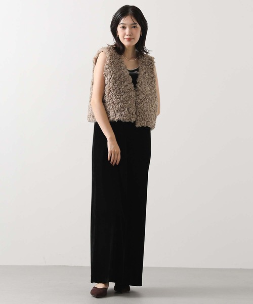 セール】ファーショートベスト（その他アウター）｜Gready Brilliant