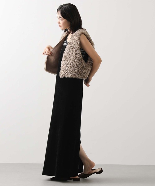 セール】ファーショートベスト（その他アウター）｜Gready Brilliant