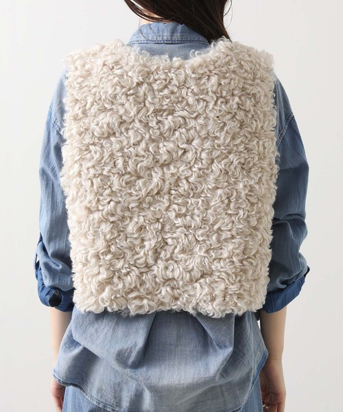 セール】ファーショートベスト（その他アウター）｜Gready Brilliant