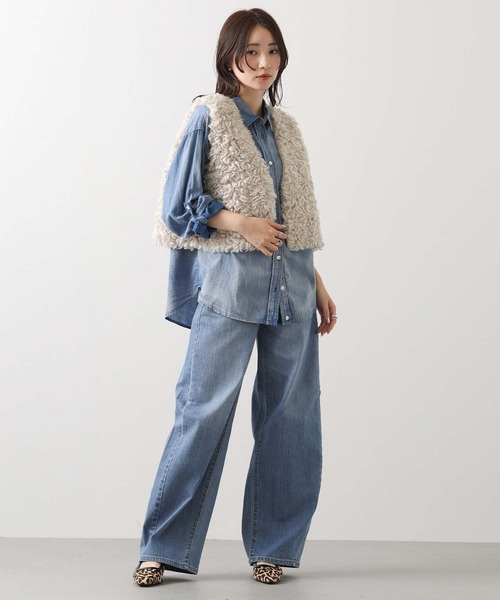 セール】ファーショートベスト（その他アウター）｜Gready Brilliant