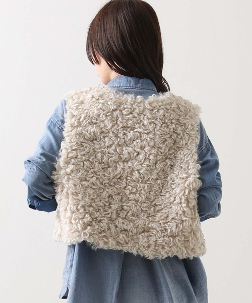 セール】ファーショートベスト（その他アウター）｜Gready Brilliant