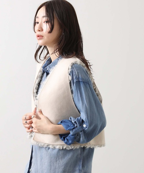 ファーショートベスト（その他アウター）｜Gready Brilliant（グレディ