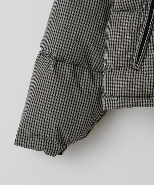 UNISEX/2サイズ】チェックパデットジャケット（ダウンジャケット