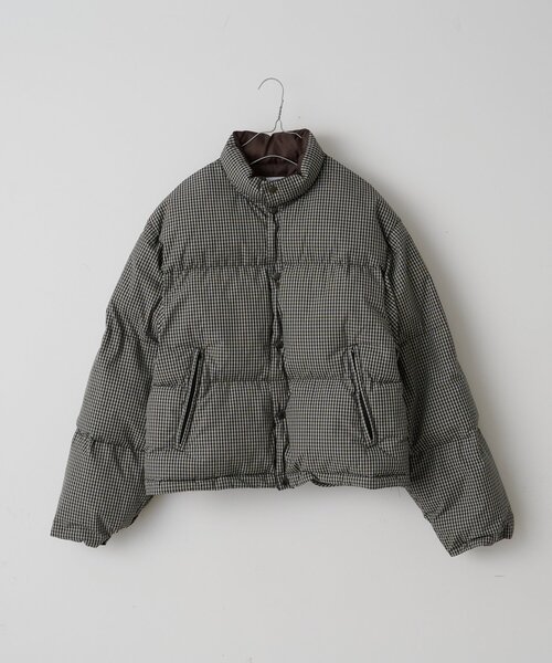 WHIMSIC ウィムジック ミリタリーダウンジャケット アウター コート UNISEX/2サイズ】チェックパデットジャケット（ダウンジャケット
