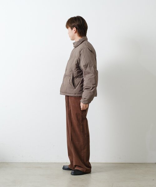 WHIMSIC（ウィムジック）の「【UNISEX/2サイズ】チェックパデットジャケット（ダウンジャケット/コート・メンズ・ブラック/ブラウン/ベージュ・1/2）」の12枚目の写真