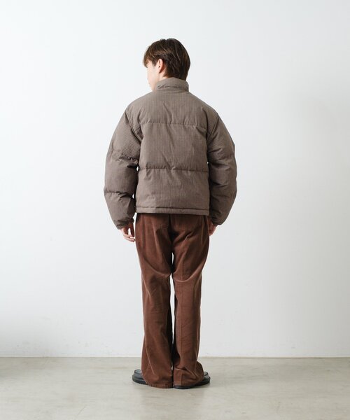 WHIMSIC（ウィムジック）の「【UNISEX/2サイズ】チェックパデットジャケット（ダウンジャケット/コート・メンズ・ブラック/ブラウン/ベージュ・1/2）」の13枚目の写真