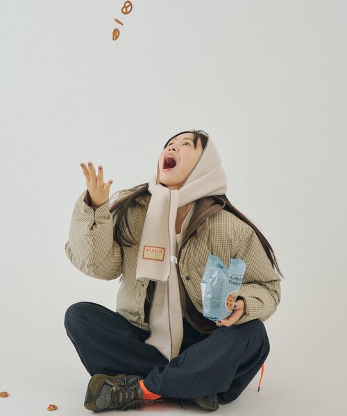 WHIMSIC（ウィムジック）の「【UNISEX/2サイズ】チェックパデットジャケット（ダウンジャケット/コート・メンズ・ブラック/ブラウン/ベージュ・1/2）」の19枚目の写真