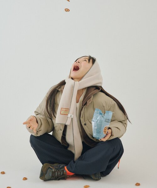 WHIMSIC（ウィムジック）の「【UNISEX/2サイズ】チェックパデットジャケット（ダウンジャケット/コート・メンズ・ブラック/ブラウン/ベージュ・1/2）」の20枚目の写真