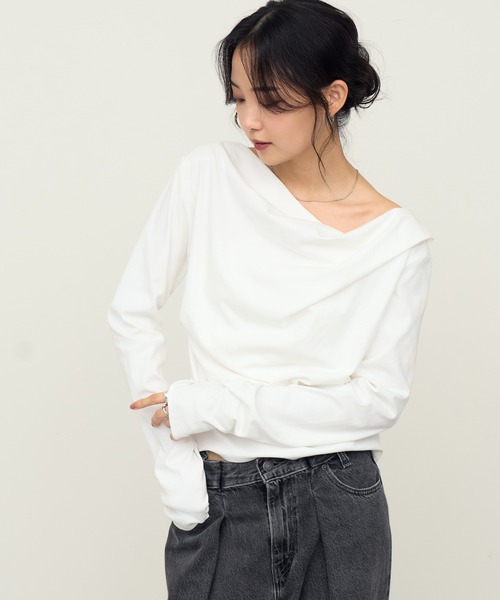 NOGLE（ノグル）の「【NOGLE/ノグル】2wayオフショルロンT（Tシャツ