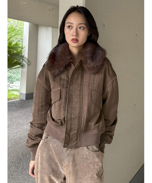 新品未使用タグ付き☆MOUSSY　F/FUR COLLAR CROP ブルゾン MOUSSY | F/FUR COLLAR CROP ブルゾン (ブルゾン ) |SHEL'TTER WEBSTORE