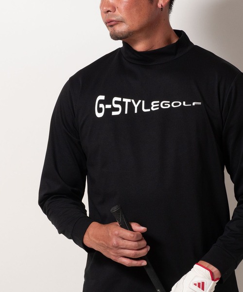 BAYBLO(ベイブロ)の「(SA) 複合繊維 モックネック ロゴ 長袖 Tシャツ(Tシャツ/カットソー・メンズ・チャコールグレー/ブラック/ホワイト/ネイビー・L/M/LL)」の3枚目の写真