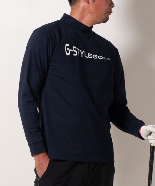 BAYBLO(ベイブロ)の「(SA) 複合繊維 モックネック ロゴ 長袖 Tシャツ(Tシャツ/カットソー・メンズ・チャコールグレー/ブラック/ホワイト/ネイビー・L/M/LL)」の19枚目の写真