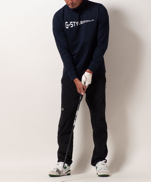 BAYBLO(ベイブロ)の「(SA) 複合繊維 モックネック ロゴ 長袖 Tシャツ(Tシャツ/カットソー・メンズ・チャコールグレー/ブラック/ホワイト/ネイビー・L/M/LL)」の20枚目の写真