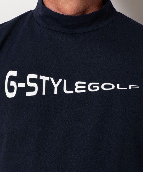 BAYBLO(ベイブロ)の「(SA) 複合繊維 モックネック ロゴ 長袖 Tシャツ(Tシャツ/カットソー・メンズ・チャコールグレー/ブラック/ホワイト/ネイビー・L/M/LL)」の14枚目の写真