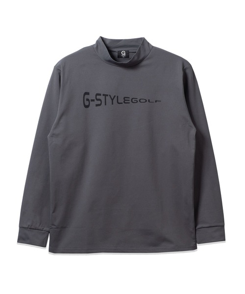 BAYBLO(ベイブロ)の「(SA) 複合繊維 モックネック ロゴ 長袖 Tシャツ(Tシャツ/カットソー・メンズ・チャコールグレー/ブラック/ホワイト/ネイビー・L/M/LL)」の10枚目の写真