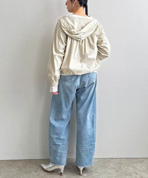 LHELBIE(レルビエ)の「ナイロンブルゾン(ブルゾン・レディース・ライトベージュ/ブラック/ネイビー・M)」の17枚目の写真