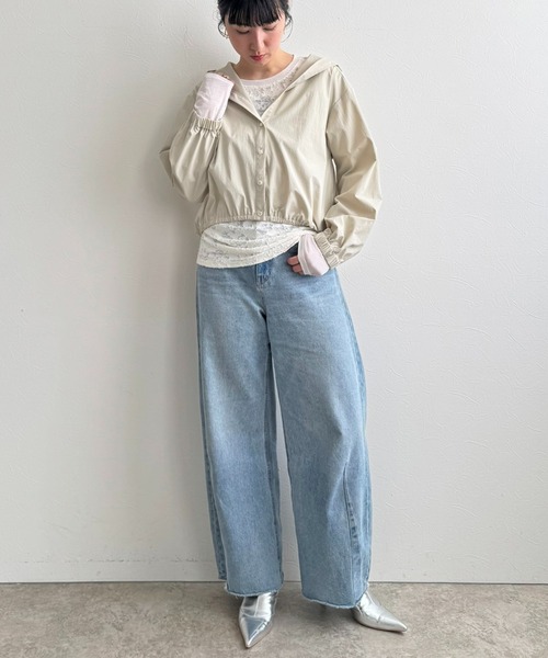 LHELBIE(レルビエ)の「ナイロンブルゾン(ブルゾン・レディース・ライトベージュ/ブラック/ネイビー・M)」の16枚目の写真