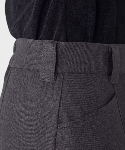 forksy.】ローライズワイドプリーツロングスカート forksy.│MONO-MART