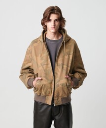 MONKEY TIME（モンキータイム）の「ピグメント プリント ジップ フード ジャケット -セットアップ対応-（ブルゾン）」