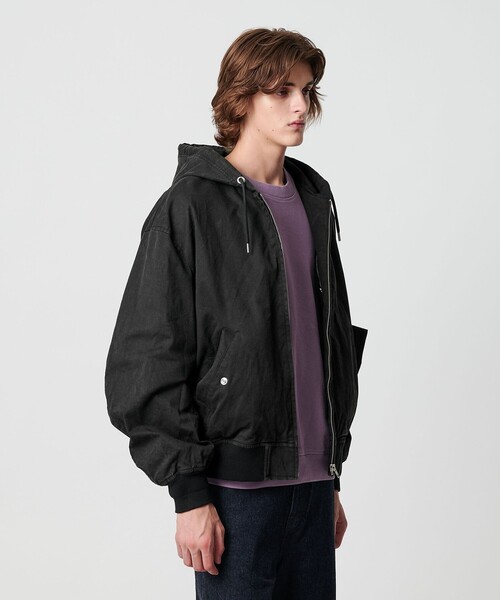 モンキータイム（monkey time）/ピグメント プリント ジップ フード ジャケット −セットアップ対応− セール】ピグメント プリント ジップ フード ジャケット -セットアップ