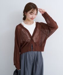 Kastane | 【前後2WAY】B シアーブークレカーディガン(カーディガン/ボレロ)