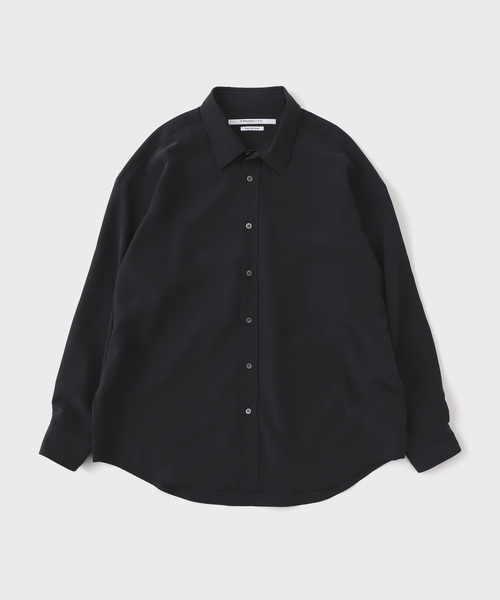 JOURNAL STANDARD(ジャーナルスタンダード)の「TRISECT2 / フィブリル加工 レーヨン / ポリ ファット レギュラー シャツ(シャツ/ブラウス・メンズ・ブラウン/チャコールグレー/ブルー系その他・SMALL/LARGE/MEDIUM)」の2枚目の写真