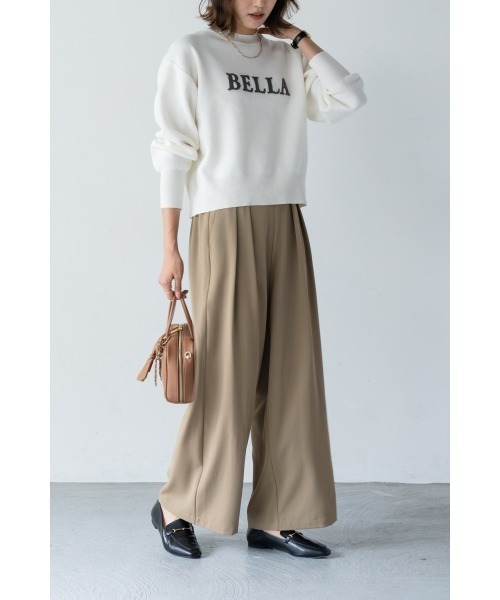 M.deux（エムドゥ）の「●大人の上品タックワイドパンツ●（その他パンツ・レディース・ベージュ/ネイビー/キャメル・MEDIUM）」の9枚目の写真