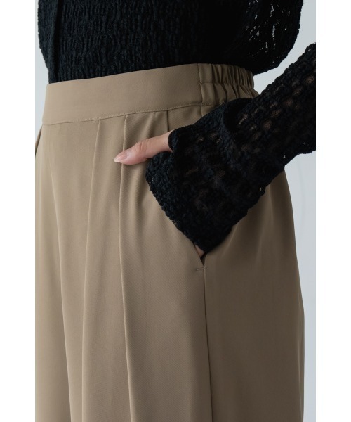 M.deux（エムドゥ）の「●大人の上品タックワイドパンツ●（その他パンツ・レディース・ベージュ/ネイビー/キャメル・MEDIUM）」の14枚目の写真