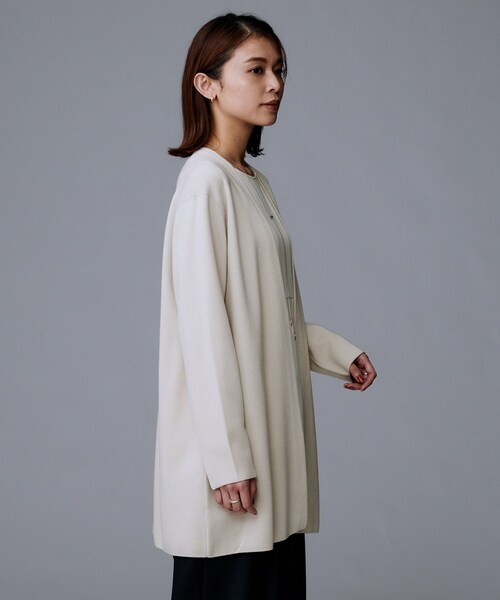 UNTITLED（アンタイトル）の「【洗える/ボタンなし】ミラノリブカーディガン（カーディガン/ボレロ・レディース・ブラック/ナチュラル・04/02/00/44）」の13枚目の写真