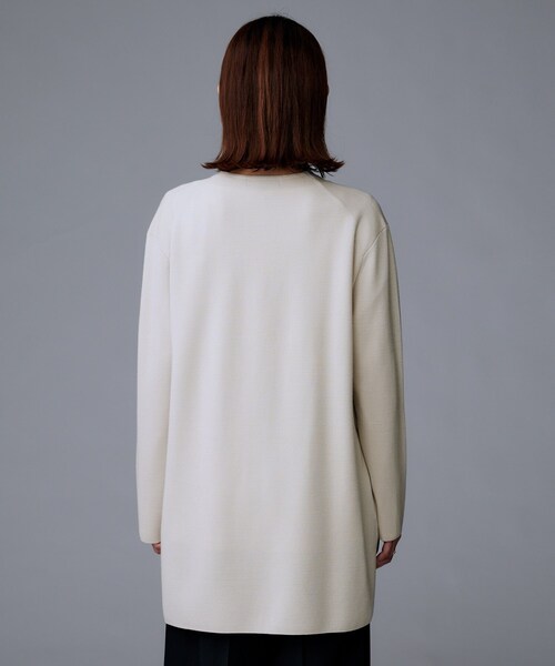 UNTITLED（アンタイトル）の「【洗える/ボタンなし】ミラノリブカーディガン（カーディガン/ボレロ・レディース・ブラック/ナチュラル・04/02/00/44）」の18枚目の写真