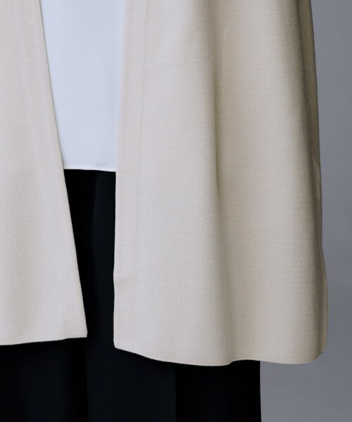 UNTITLED（アンタイトル）の「【洗える/ボタンなし】ミラノリブカーディガン（カーディガン/ボレロ・レディース・ブラック/ナチュラル・04/02/00/44）」の21枚目の写真