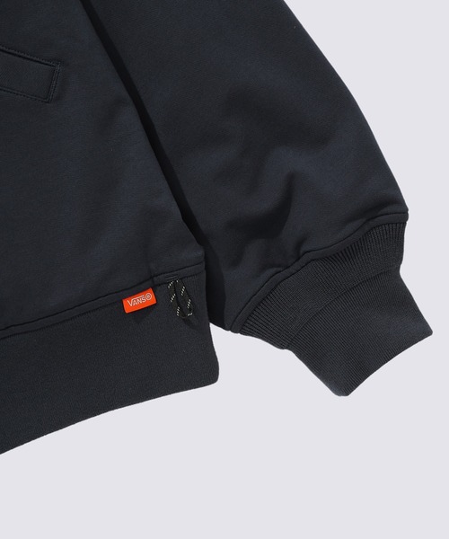 VANS（バンズ）の「HARAJUKU PUNK スウェット MA-1 ジャケット / Sweat MA-1 Jacket NAVY BLAZER VN000KETBO61（MA-1・メンズ・ブラック・LARGE）」の9枚目の写真