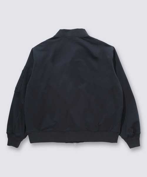 VANS（バンズ）の「HARAJUKU PUNK スウェット MA-1 ジャケット / Sweat MA-1 Jacket NAVY BLAZER VN000KETBO61（MA-1・メンズ・ブラック・LARGE）」の6枚目の写真