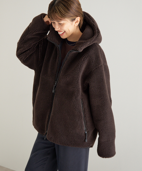 Maison IENA フードボアブルゾン（その他アウター）｜IENA（イエナ）の