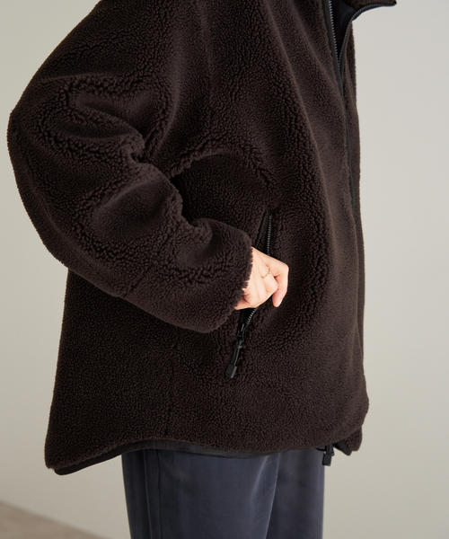 Maison IENA フードボアブルゾン（その他アウター）｜IENA（イエナ）の